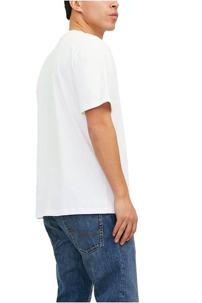 Jack & Jones Tricou JACK & JONES Corp Λογότυπο Μικρή Εκτύπωση - 12233999-Λευκό SP