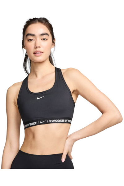 Nike Μπούστιερα μεσαίας στήριξης Swoosh - HF6425-010