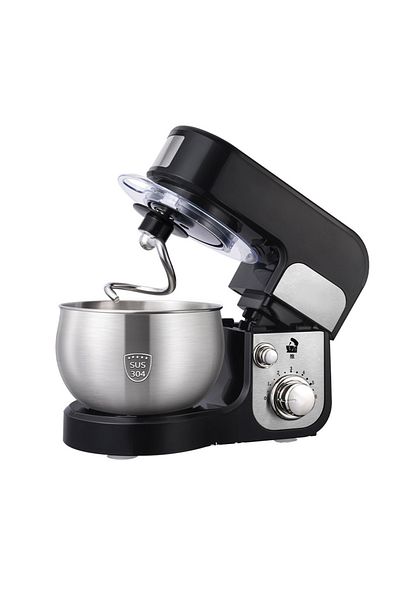 Biwhale Kitchen Stand Mixer Machine, 3L, 6 Speed Settings, Easy Mixing & Kneading, SC-205A Black