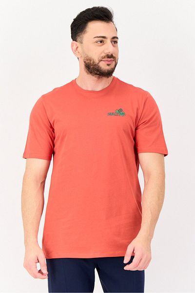 Hurley Men Sportswear Fit Short Sleeves Outdoor T-shirt, Red