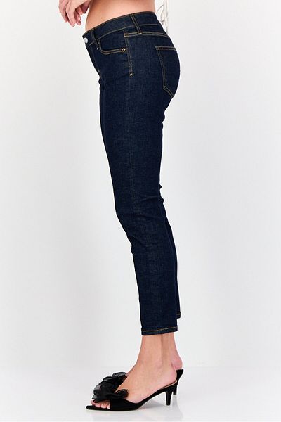 Esprit Women Slim Fit Mid Rise Solid Stretchable Jeans, Navy