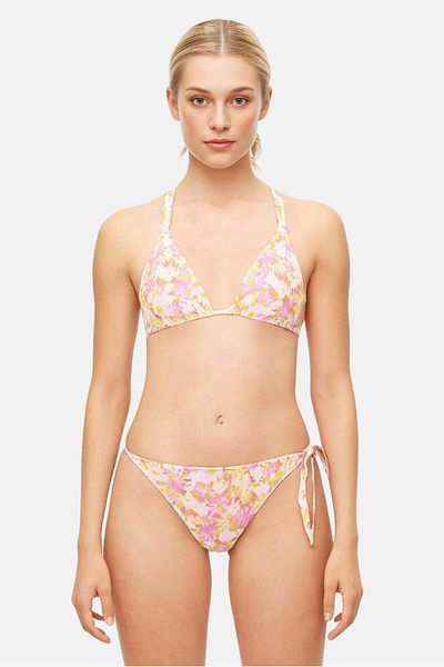 Hurley Women 2 Pcs Non Padded Floral Print Bikini Set, Multicolor