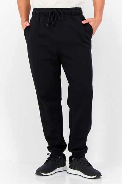 Hurley Men Sportswear Fit Drawstring Jogger Pants, Black