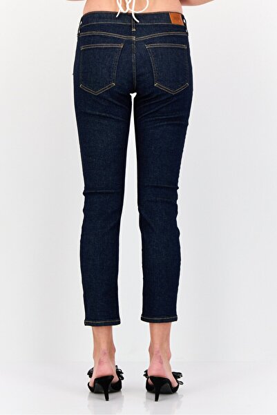 Esprit Women Slim Fit Mid Rise Solid Stretchable Jeans, Navy