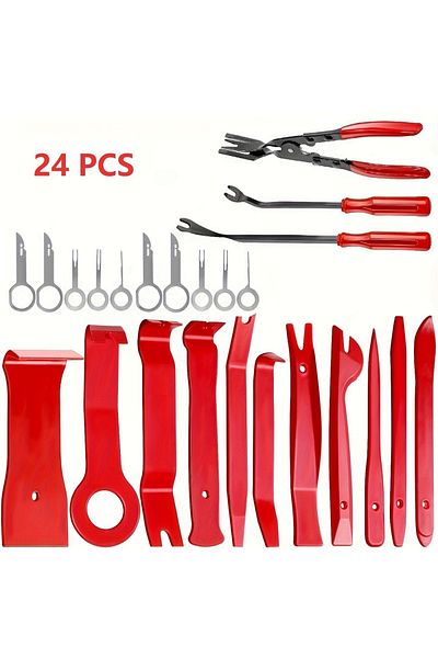 Choice 24Pcs Trim Removal Tool Auto Clip Pliers Fastener Remover Set Fastener Clips Removal Car Tool For...