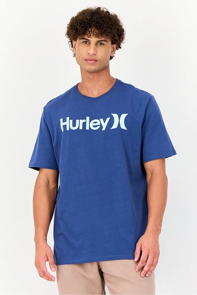 Hurley Men Sportswear Fit Short Sleeve Outdoor T Shirt, Slate Blue