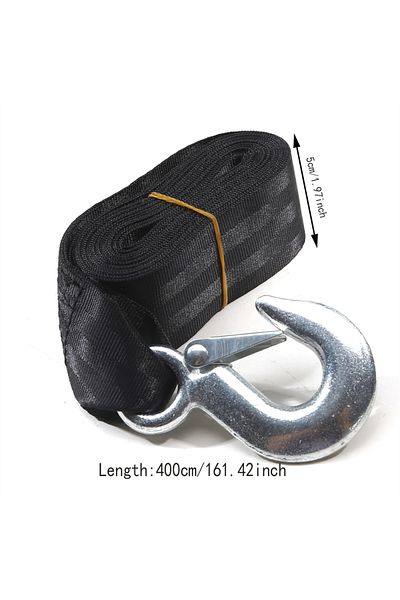 Choice 4M 2 Tons Boat Trailer Winch Strap Car Towing Rope Outdoor Emergency Trolley Rope for Auto Pontoon W