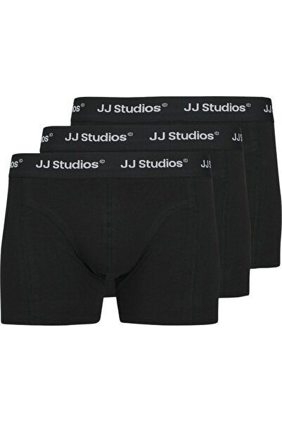 Jack & Jones Boxeri JACK & JONES Soho Στερεά Μπουφάν 3 τεμαχίων - 12280164-Μαύρο