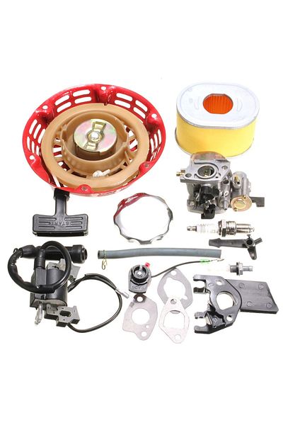 Choice For Honda GX140 GX160 GX200 Carburetor Set Service Carburetor Plug Ignition Coil Recoil Gaskets