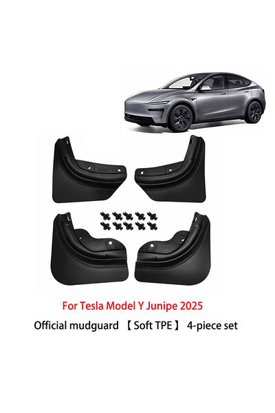Choice 4PCS MY Juniper For Tesla New ModelY Juniper 2025 TPE Mudguard Official Original Front Rear Wheel Fe