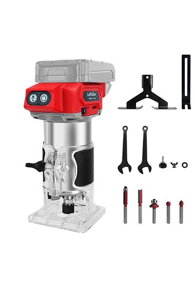 Choice Battery not included Brushless Cordless Wood Router Tool for Milwaukee 18V Battery 5 Variable Speeds