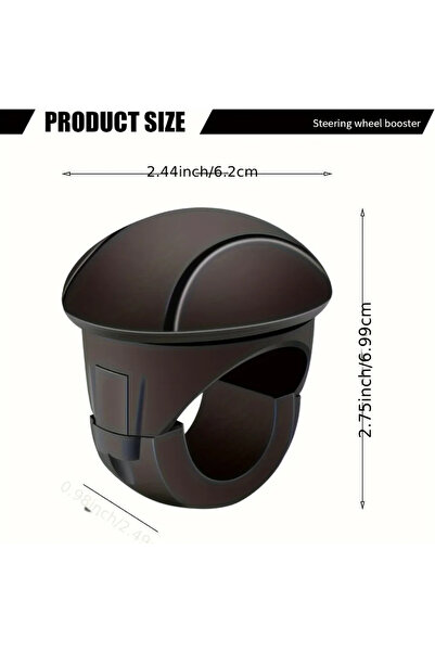 Choice مقبض عجلة القيادة المصنوع من السيليكون سهل الإمساك باللون الأسود، دورا...