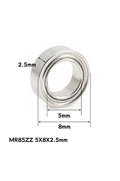 Choice9 MR85ZZ 5x8x2.5 MR85ZZ Bearing (10PCS) 5X8X2.5 mm Miniature MR85 - ZZ ...