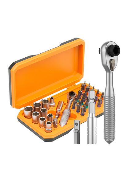 Choice 42 in 1 Ratchet Set 42 in 1 Ratchet Screwdriver Precision Wireless Cordless Magnetic Small Handle Po