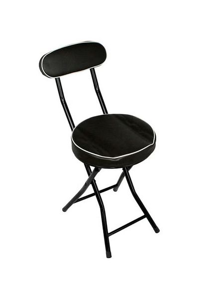 Living Stylish Folding Chair Black