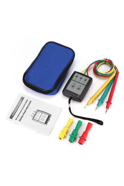 Choice AC 200V-480V Phase Detector Rotation Tester three Phase Alternating Current Phase Meter Phase-sequen