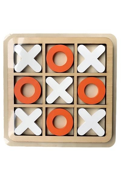 rexa Handmade Wooden XOXO Board Game – Classic Tic-Tac-Toe Strategy Game