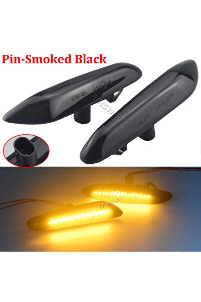 Choice1 مصباح إشارة الانعطاف LED الديناميكي المتدفق مع عدسة دخانية سوداء مدخن...