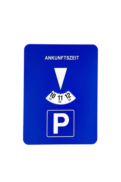 Choice 1Pc blue Car Parking Disc Timer Clock Arrival Time Display Blue Plastic Parking Time Tools 24 Parkin