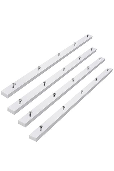 Choice WHITE 4pcs Crosscut Sled for Table Saw, 3/4" x 2 1/2" x 17", Pre-Drilled with 10 Screws, for Clamp F