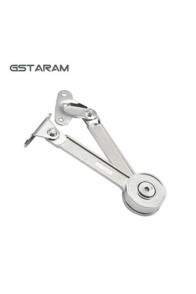 Choice 2 PCS Cabinet doors support hinge Hydraulic Randomly Stop Hinges Adjustable strength rise and fall A