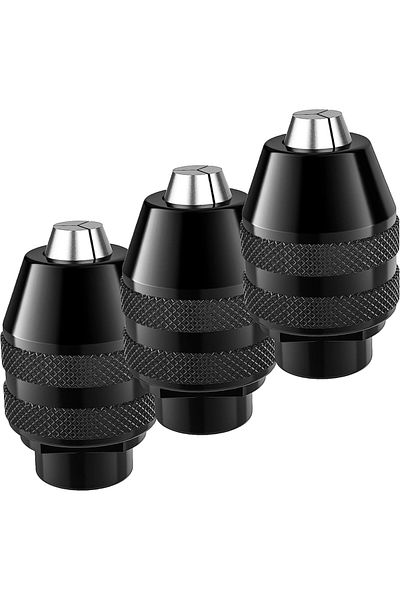 Choice 3Pcs 4486 Ketyless Chuck Universal Drill Chuck Keyless for Dremel Rotary Tools Mini Drill Bit Chuck