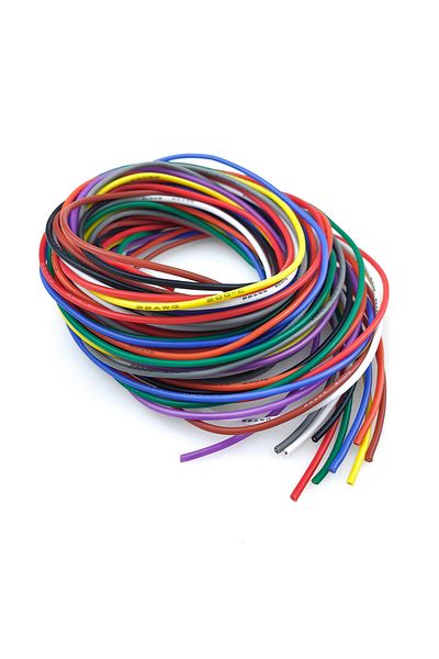 Choice1 each 3m-10ft 26 AWG 10 Colors Wire 10 Colors 16-18-20-22-24-26-28-30 Gauge Silicone Electrical Wire