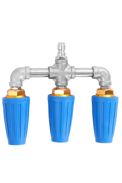 Choice 1PCS Pressure Washer Triple Turbine Nozzle 360° Rotating Turbo Nozzle Sprayer 4000 PSI With 1/4" Qu