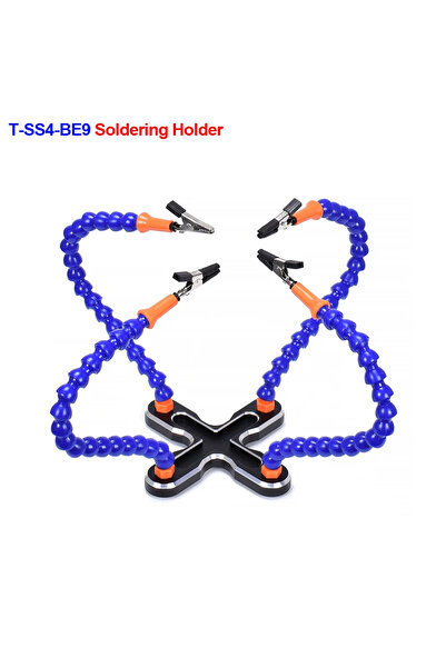 Choice3 T-SS4-BE9 NEWACALOX Soldering Third Hand 4pc Flexible Arm Welding Hel...