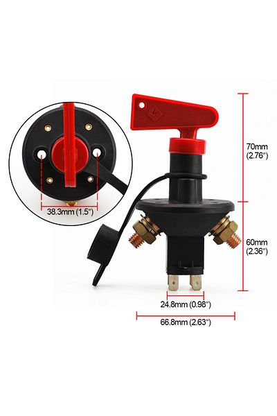 Choice 12V/24V Universal Automobile Motorcycle Car Truck Boat Battery Isolator Disconnect Cut Off Power ...