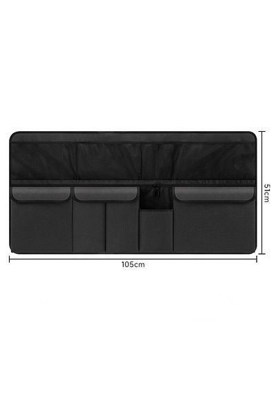 Choice black Car trunk storage bag SUV car seat back hanging bag Multi functional storage mesh bag Car inte
