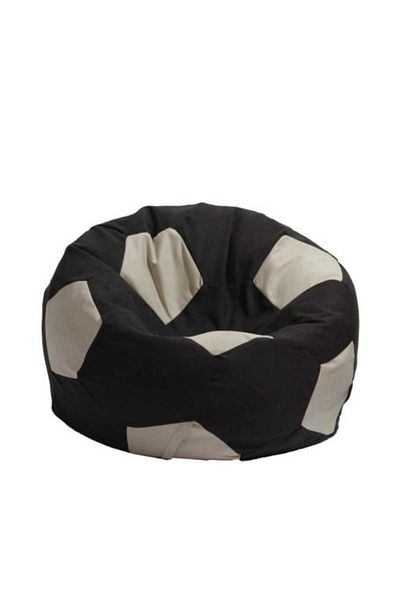 Pufrelax Fotoliu Minge Telstar XXL, Material Textil - Black & Cream