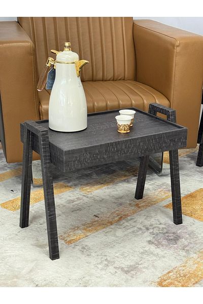 Living Modern Wooden Side Table Set – 3 Pieces – 40 cm Height × 35 cm Width × 50 cm Length