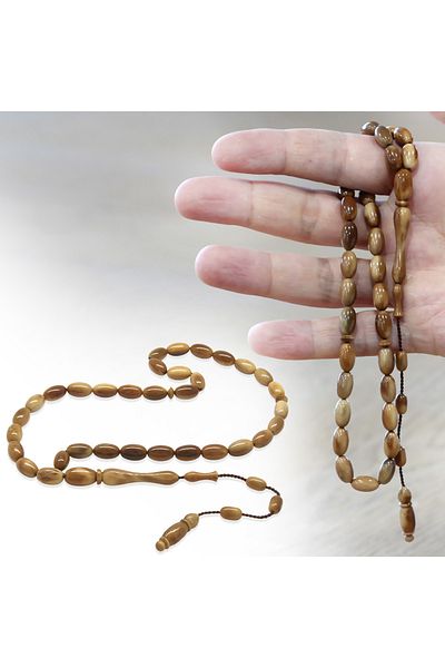 Tesbihane Kuka Prayer Beads with System – Brown – Capsule Cut