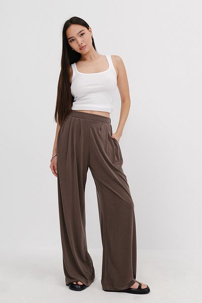 Addax Wide Leg Modal Trousers Pn18153
