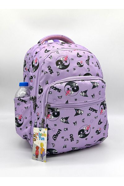 Bevitton First School Bag Set of 3 Primary School Bag Character Patterned Suit Girl's Infinite Lilac