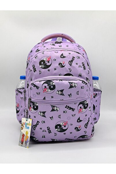 Bevitton Set de 3 ghiozdane pentru școală primară Everlasting Lila pentru fete și copii, cu model de caractere