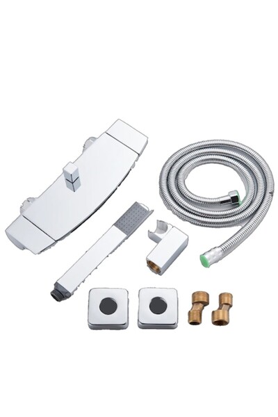 OEM Baterie de cadă cu montare pe perete, cu două mânere, cascadă și duș port...