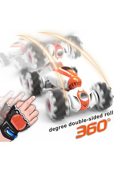 rexa Stunt Car Challenger RC Off-Road Vehicle - 360° Twisting Action