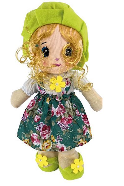 rexa Floral Dress Plush Doll – Soft Toy with Beautiful Printed Outfit