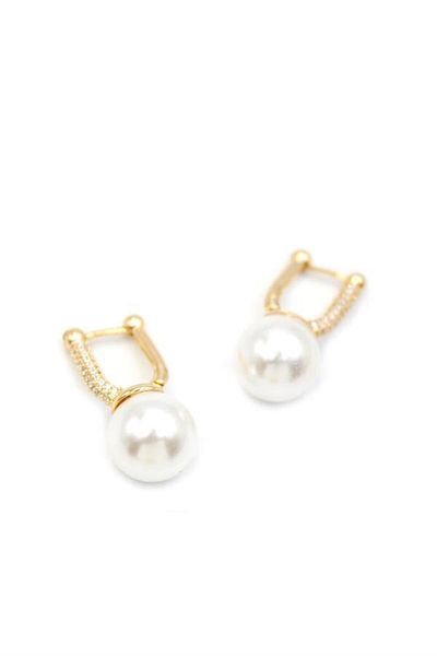 Rasanet Pearl Earrings - Gold