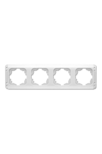 Viko by Panasonic Frame for 4 Modules White Kardelen