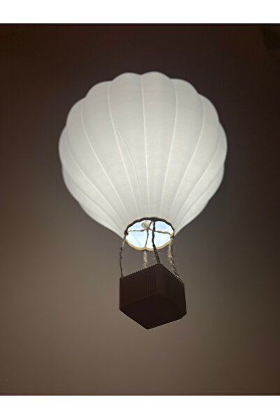Genel Markalar El yapımı 3D gece lambası, uçan balon tasarımı, şık ve modern aydınlatma.