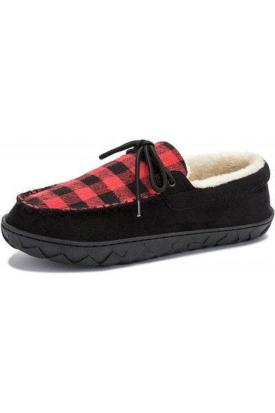 TEGELE slippers, textile/rubber, red/white/black, 45