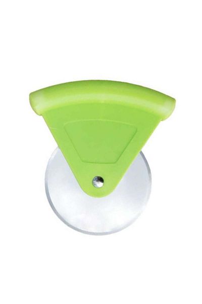 PUFO Cuțit rotativ manual pentru pizza Slice, oțel inoxidabil, 11 cm, verde