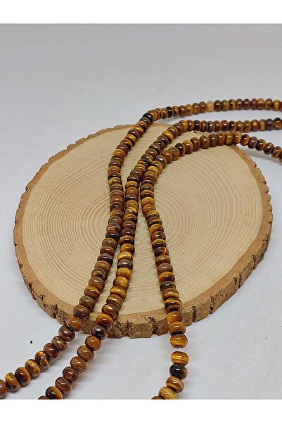 Yasamtohumu Carcasa de piatră de ochi de tigru tăiată 5x8 mm șir (54324)