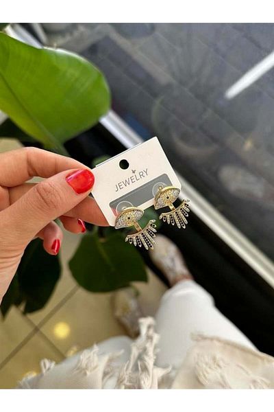 Rasanet Eye Earrings - Gold