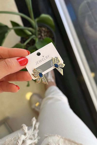 Rasanet Flower Earrings - Blue