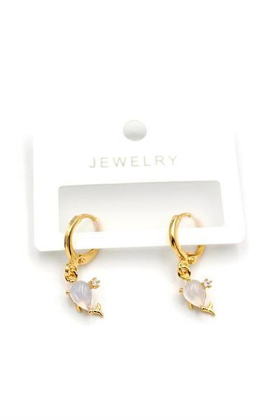 Rasanet Whale Earrings - Gold