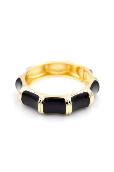 Rasanet Enameled Bracelet - Black